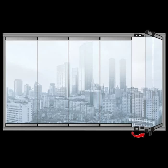 Winsa Vera 8mm & Vera Pro 10mm Temperli Katlanır Cam Balkon Bahçelievler Uygulama Örneği